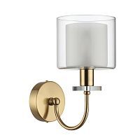 Бра SONEX Saga 5088/1W стекло прозрачный/белый 