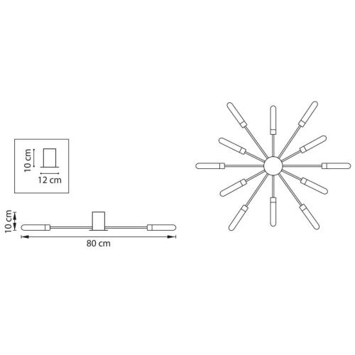 Потолочная люстра Lightstar Ragno 732127  фото 3