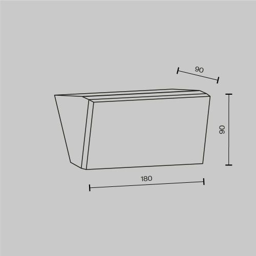 Настенный светильник (бра) Outdoor O436WL-L10GF3K  фото 7