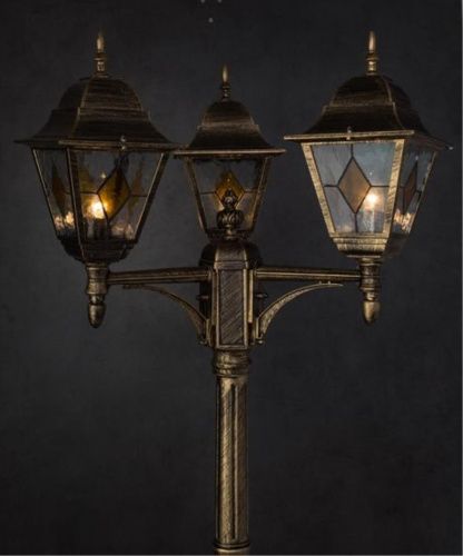 Садово-парковый светильник Arte Lamp Berlin A1017PA-3BN  фото 3