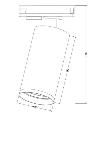 Трековый светильник Maytoni Track Lamps TR020-1-GU10-B  фото 7