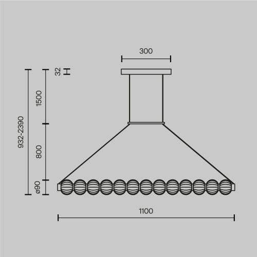 Подвесной светильник Maytoni MOD555PL-L18G3K  фото 6