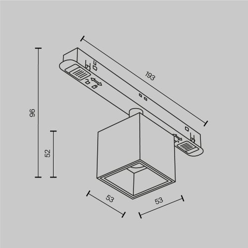 Трековый светильник Technical TR133-2-7W4K-B  фото 9