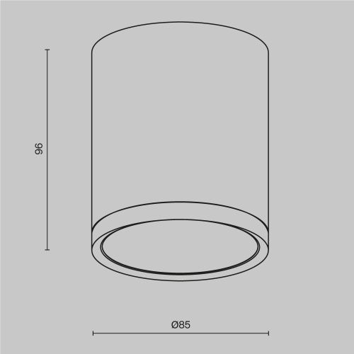 Потолочный светильник Maytoni Technical Hoop C086CM-GX53-MRD-WB  фото 8
