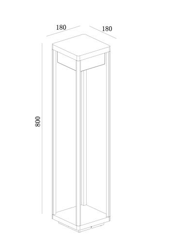 Ландшафтный светодиодный светильник Maytoni Baker Street O021FL-L10B3K  фото 7