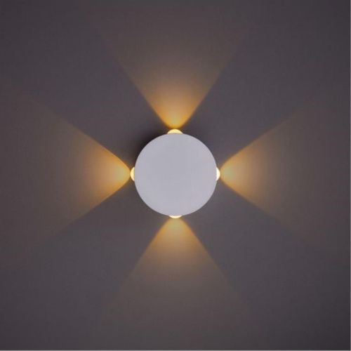 Настенный светодиодный светильник Arte Lamp Tamburello A1525AP-1WH  фото 2