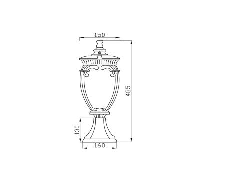 Уличный светильник Maytoni Fleur O414FL-01BZ  фото 4