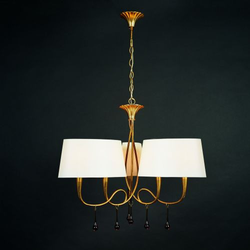 Подвесная люстра Mantra Paola Painted Gold 3540  фото 2
