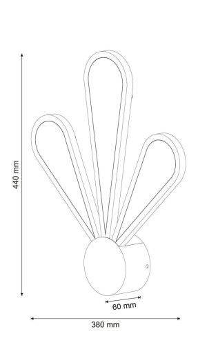 Настенный светильник Lucia Tucci Miracoli W200.3 LED  фото 3
