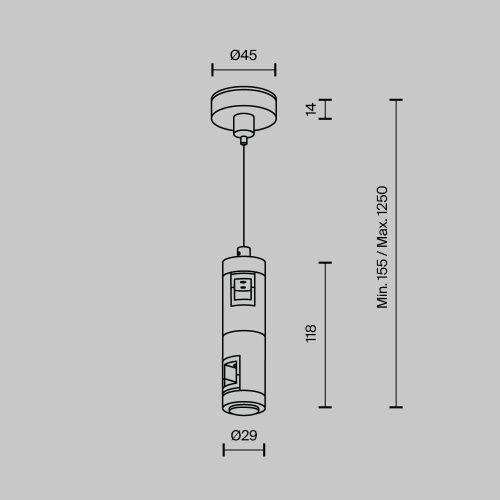 Комплектующие для трековой системы Technical TRA157SW-D1-B  фото 2