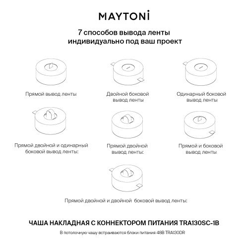Комплектующие для текстильной подвесной системы Technical TRA130SC-1B  фото 5