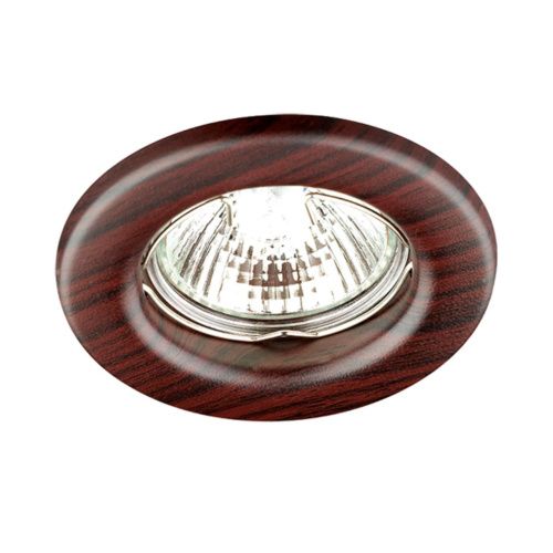 Встраиваемый неповоротный светильник SONEX Wood 369715 металл венге 