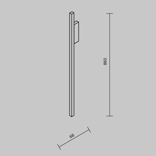 Настенный светильник (бра) Maytoni MOD245WL-L24BK  фото 3