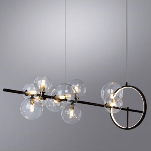 Подвесная светодиодная люстра Arte Lamp Saturn A7790SP-50BK  фото 5