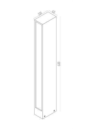 Уличный светодиодный светильник Maytoni Hof O422FL-L12GF  фото 5
