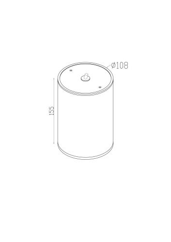 Уличный светодиодный светильник Maytoni Bar O306CL-L12GF  фото 7