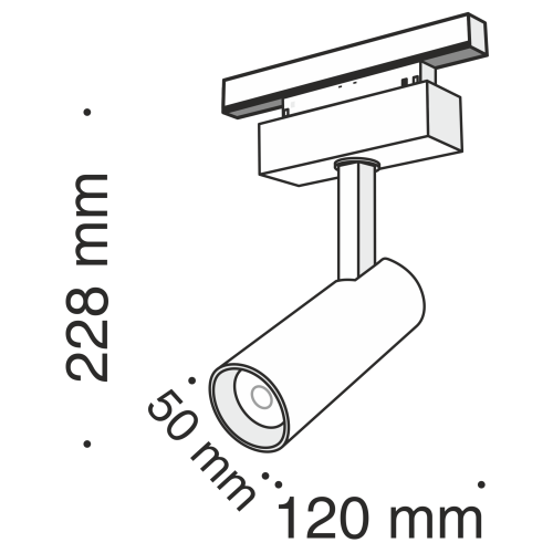 Трековый светодиодный светильник для магнитного шинопровода Maytoni Track Lamps TR019-2-10W3K-B  фото 3
