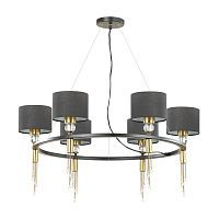 Люстра SONEX Santiago 4516/6 текстиль черный 