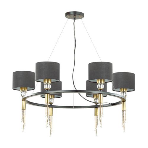Люстра SONEX Santiago 4516/6 текстиль черный 