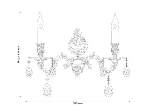 Бра Lucia Tucci Barletta W1730.2 Coffe Gold  фото 3