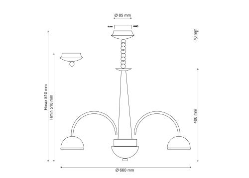 Подвесная люстра Lucia Tucci Natura 065.8 LED  фото 3