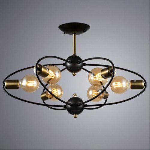 Потолочная люстра Arte Lamp Glasgow A1963PL-6BK  фото 2