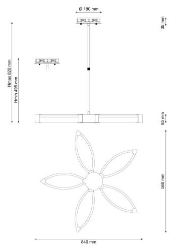 Подвесная люстра Lucia Tucci Modena 172.5 LED  фото 3