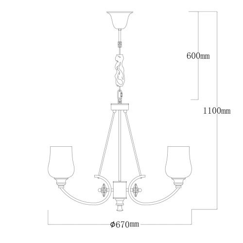 Подвесная люстра MW-Light Палермо 386017706  фото 5