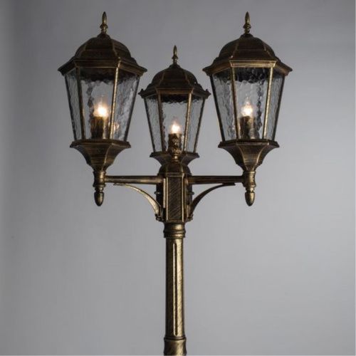 Садово-парковый светильник Arte Lamp Genova A1207PA-3BN  фото 2