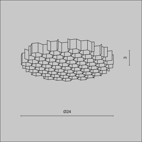 Комплектующие для светильника Technical HoneyComb-D24  фото 3