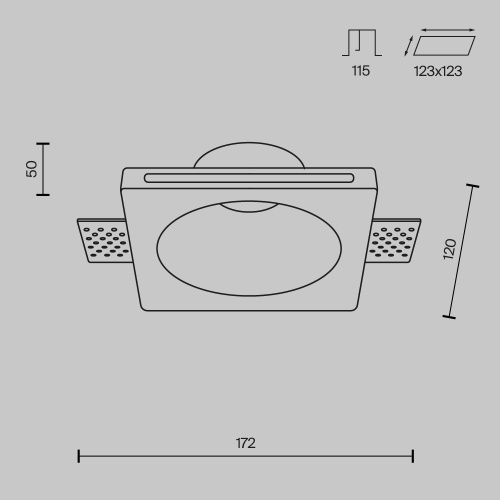Встраиваемый светильник Technical DL001-1-01-W-1  фото 8