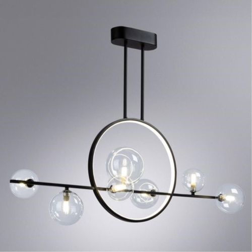 Подвесная светодиодная люстра Arte Lamp Saturn A7791SP-59BK  фото 4