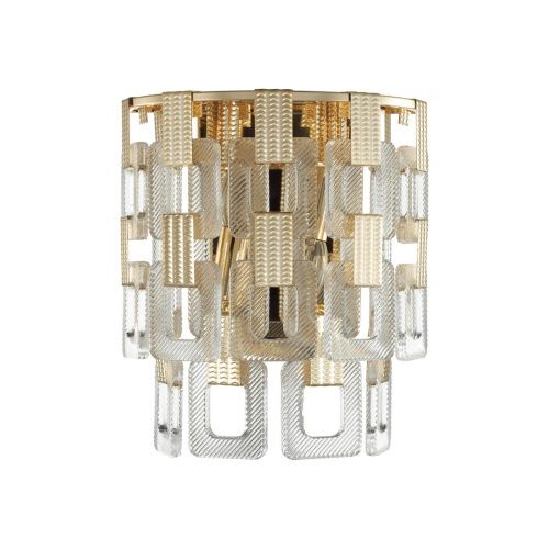 Настенный светильник SONEX Buckle 4989/2W стекло прозрачное 