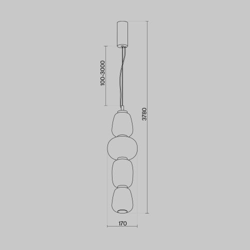 Подвесной светильник Maytoni MOD267PL-L32CH3K  фото 7