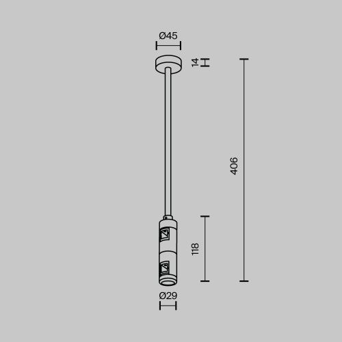 Комплектующие для трековой системы Technical TRA158С-D1-B  фото 2