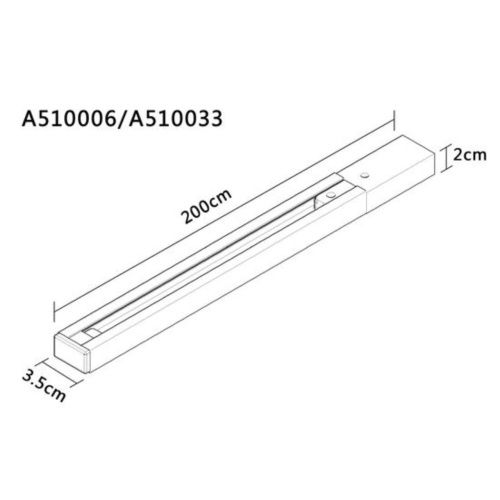 Шинопровод Arte Lamp Track Accessories A510033  фото 2