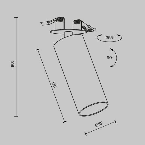 Потолочный светильник Technical C053CL-L12W3K-W-W  фото 8