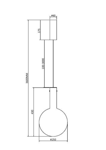 Подвесной светильник Maytoni MOD182PL-L6CG3K  фото 2