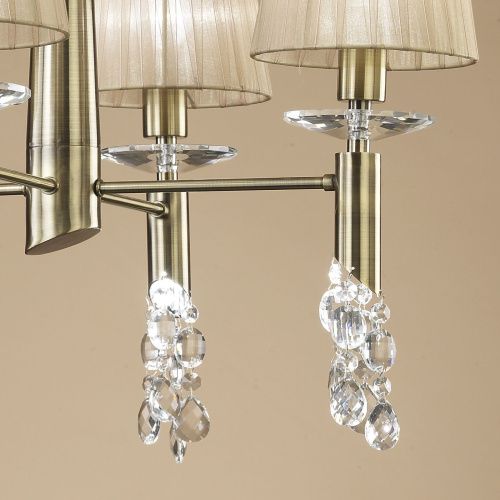 Подвесная люстра Mantra Tiffany Bronze 3872  фото 5