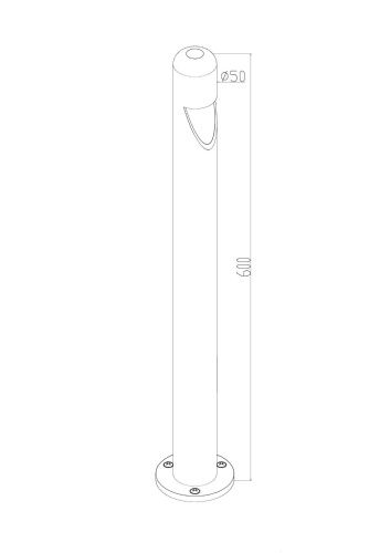 Уличный светодиодный светильник Maytoni Hagen O423FL-L5GF  фото 7