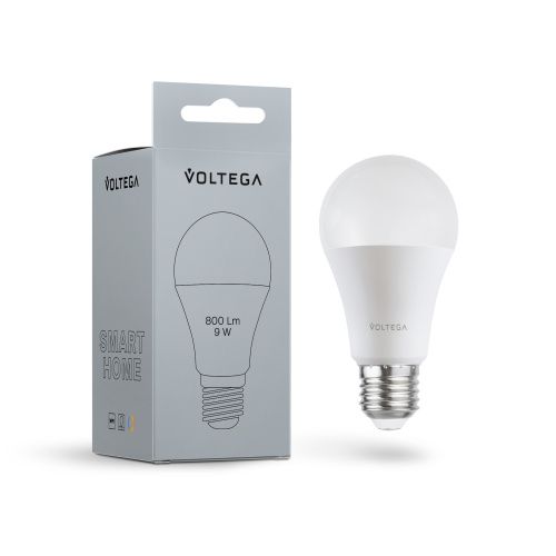 Лампа светодиодная диммируемая Voltega E27 5W 2700К матовая VG-A60E27cct-WIFI-9W 2429  фото 4