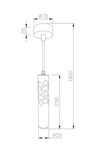 Подвесной светильник Technical P037PL-L11W4K  фото 4
