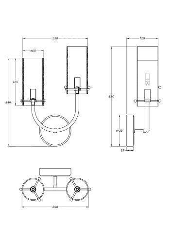 Бра Maytoni Arco MOD223WL-02BS1  фото 11