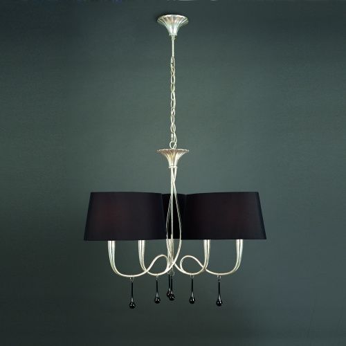 Подвесная люстра Mantra Paola Painted Silver 3530  фото 2