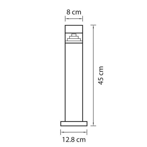 Уличный светодиодный светильник Lightstar Raggio 377905  фото 2