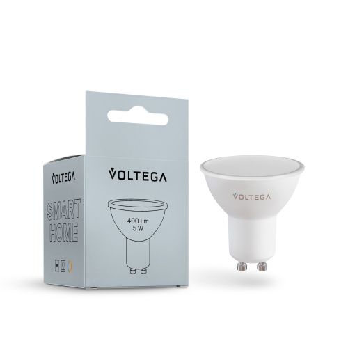 Лампа светодиодная диммируемая Voltega GU10 5W 2700К матовая VG-MR16GU10cct-WIFI-5W 2425  фото 4