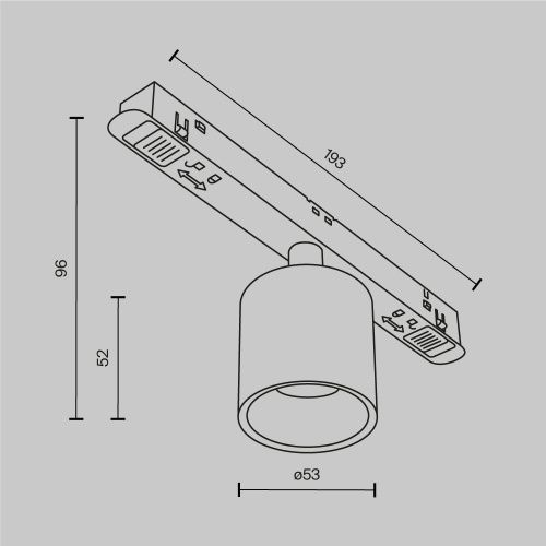 Трековый светильник Technical TR132-2-7W4K-BS  фото 9