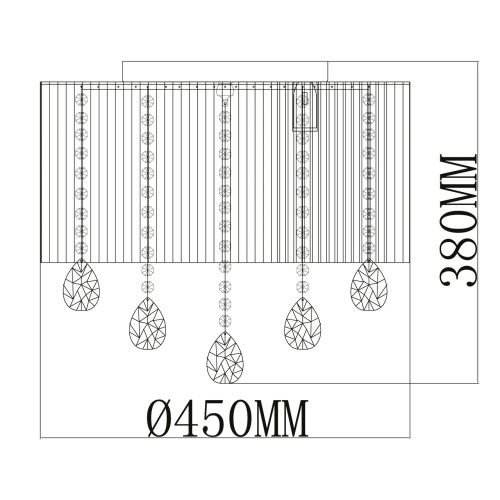 Потолочная люстра MW-Light Жаклин 465017006  фото 7