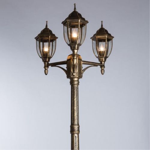 Садово-парковый светильник Arte Lamp Pegasus A3151PA-3BN  фото 4