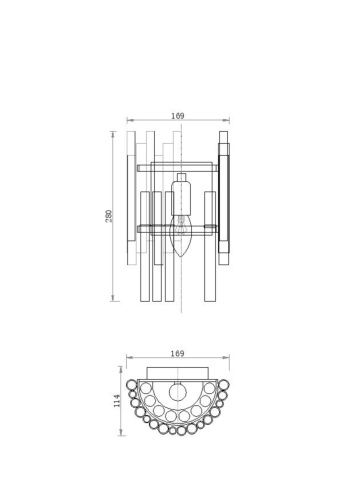 Настенный светильник Maytoni Coliseo MOD135WL-01BS  фото 4